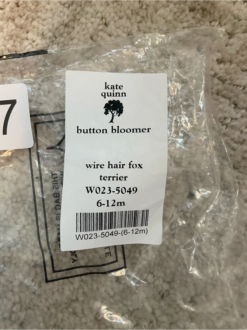 kate quinn button bloomer diaper cover - Wire Hair Fox Terrier - 6-12M